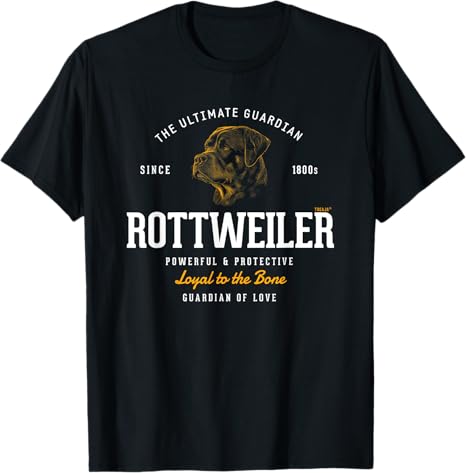 Rottweiler-T-Shirt Vintage Retro