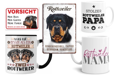 Rottweiler-Tassen-und-Schilder